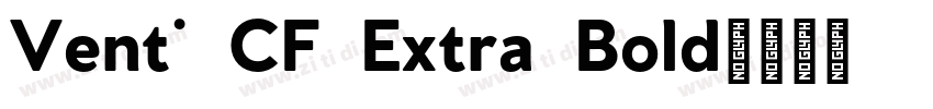 Venti CF Extra Bold字体转换